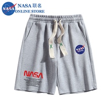 纯棉短裤 新款 潮牌时尚 运动阔腿五分裤 NASA联名款 爆款 男生2024夏季
