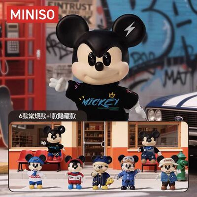现货miniso名创优品米奇OOTD搪胶