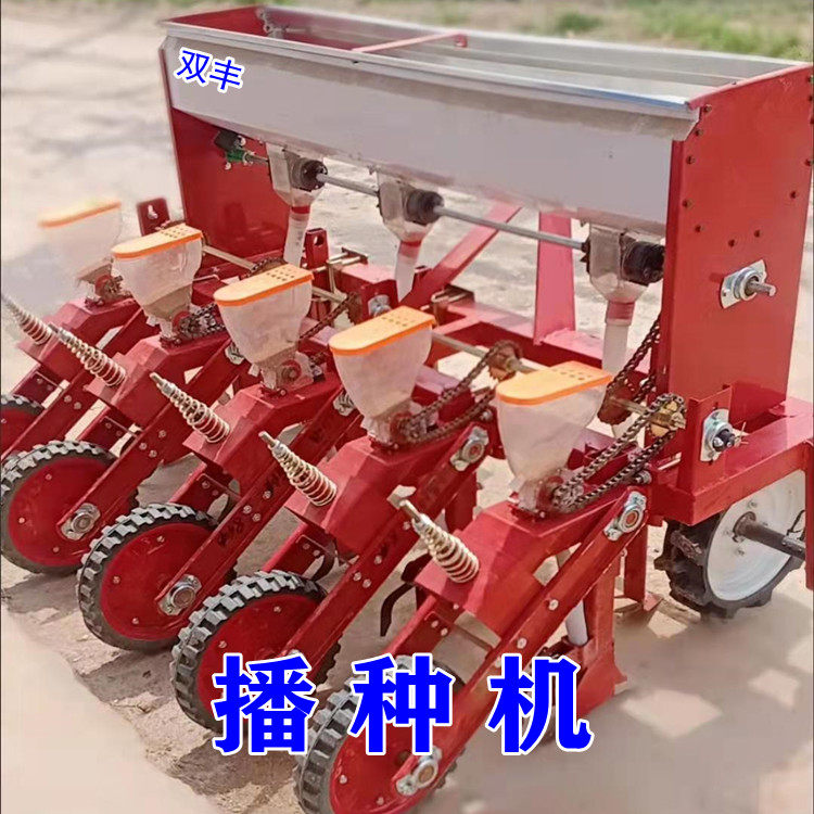 谷子播种机 新款农用谷子精播机 拖拉机后带多功能施肥播种一体机