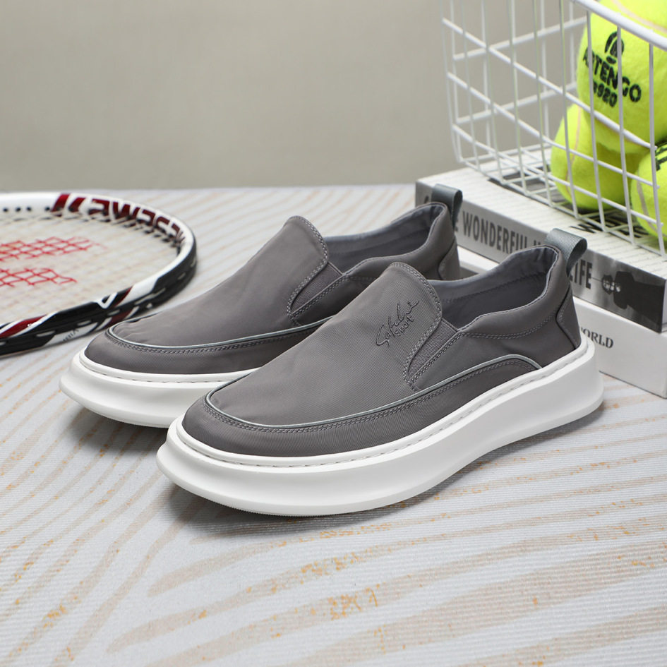 沙chi 运动运动男鞋透气休闲布鞋男士一脚蹬帆布鞋男乐福鞋,流行男鞋,乐福鞋（豆豆鞋）,淘宝优惠券,粉丝福利购,淘宝优惠卷