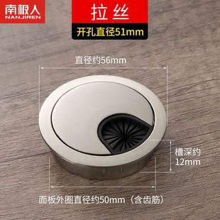 电脑办公桌穿线孔盖板桌面走线盒封口盖书桌装饰圈开孔开洞圆孔盖