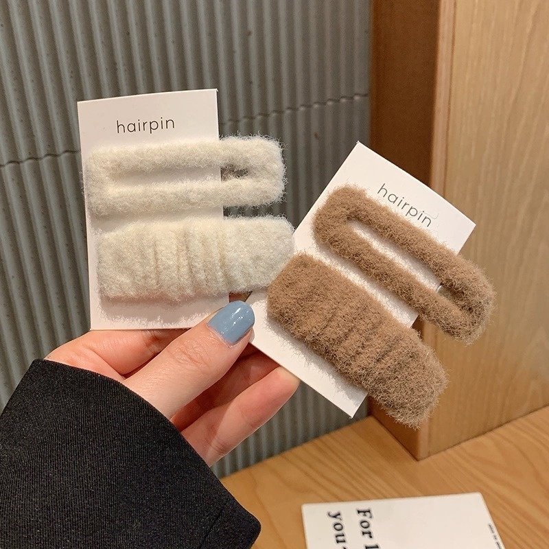 韩版秋冬毛茸茸发夹掰掰夹2025新款小众设计感简约百搭刘海侧边夹,饰品/流行首饰/时尚饰品新,民族风发饰,淘宝优惠券,粉丝福利购,淘宝优惠卷