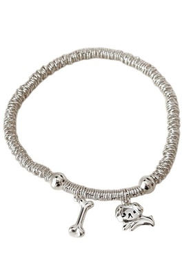 新款猫咪小鱼可爱狗盘缠手链女小众设计银圈手饰礼物ins风可爱情