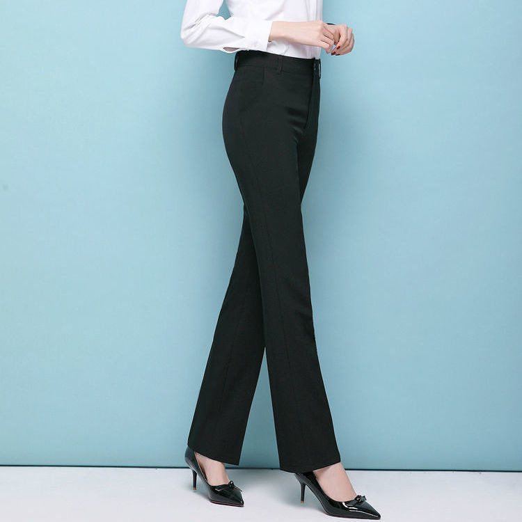 春秋新款西裤女职业直筒长裤西服正装裤黑色显瘦女士西装工作