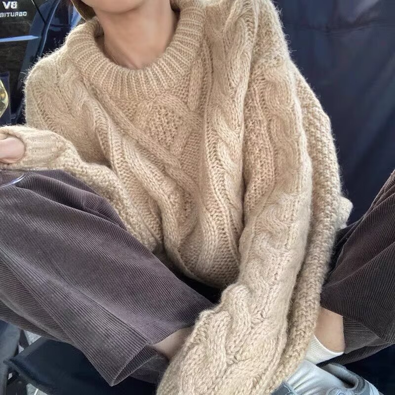 重磅100%山羊绒毛衣女加厚