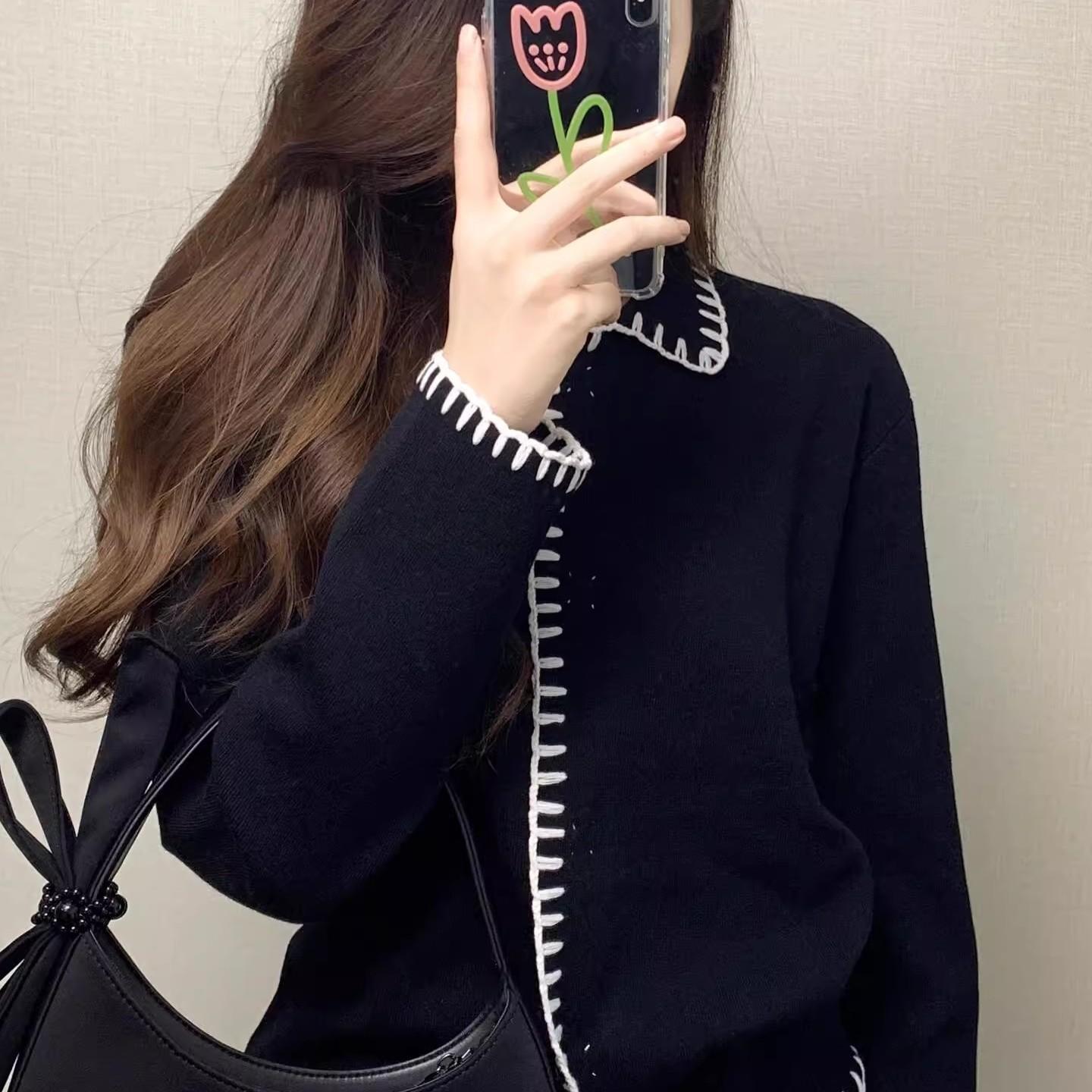 100%纯山羊绒开衫女2025秋冬新款小香风短款加厚宽松针织毛衣外套