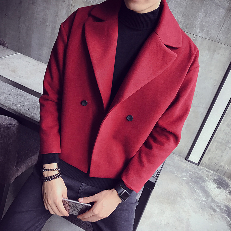Windbreaker have cash less than that is registered in the accounts Autumn and winter 2021 new pattern Korean Edition Trend handsome Fur overcoat leisure time Jacket Woollen cloth coatin the Men's clothing, Windbreaker  category - from Buy2taobao.com to provide professional Taobao agent buy service