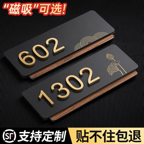 格莱克亚克力创意图案房间号门牌