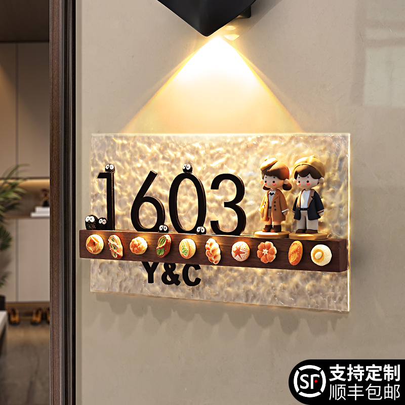 创意DIY玩偶门牌支持定制