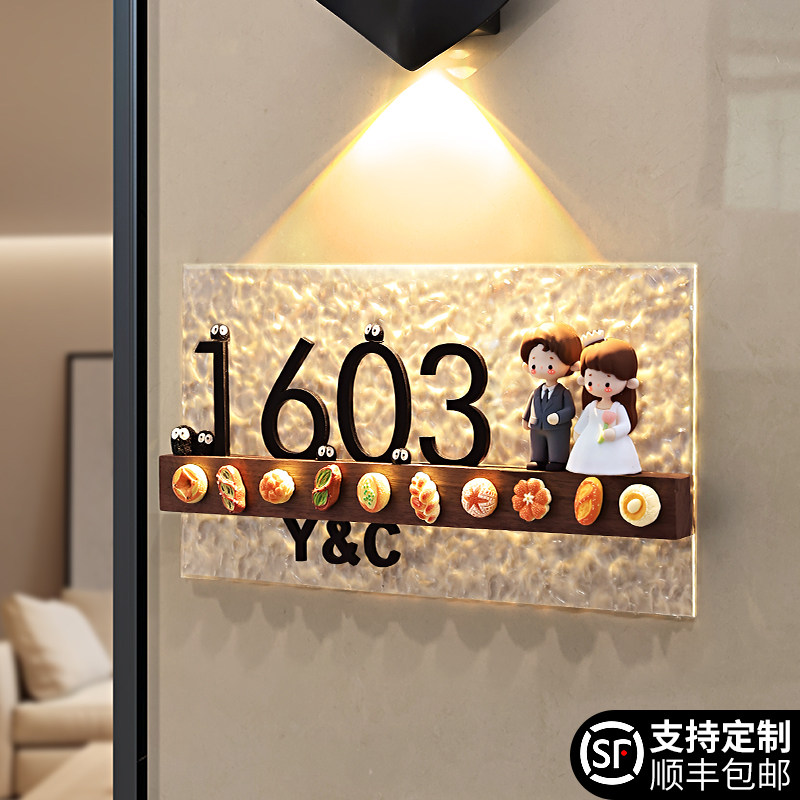 创意DIY玩偶门牌支持定制