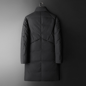 2024冬季主推男士立领中长款白鸭绒羽绒服1001-P280,150身高怎么穿衣搭配图片图片