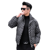 2025冬季立领加厚新款男士90白鸭绒羽绒服9807-P295模特，男装羽绒服，钱塘6023