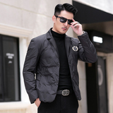 2024冬季新款西装领刺男士90白鸭绒羽绒服8896-P245绒有，男装羽绒服，钱塘6023
