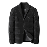 2024冬季新款男士西装领90白鸭绒羽绒服8895-P270有视频，男装羽绒服，钱塘6023