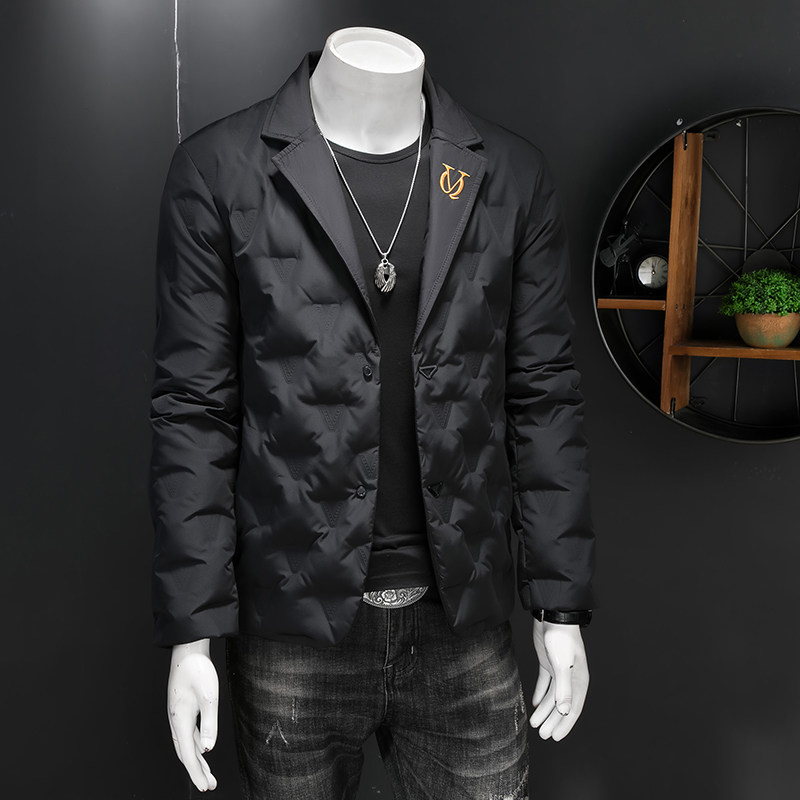 2025冬季新款西装羽绒服90白鸭绒外套9826-P245假模,男装西服套装,钱塘6023