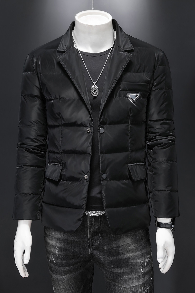 2024冬季新款男士西装领90白鸭绒羽绒服8895-P270有视频镂空,男装羽绒服,钱塘6023