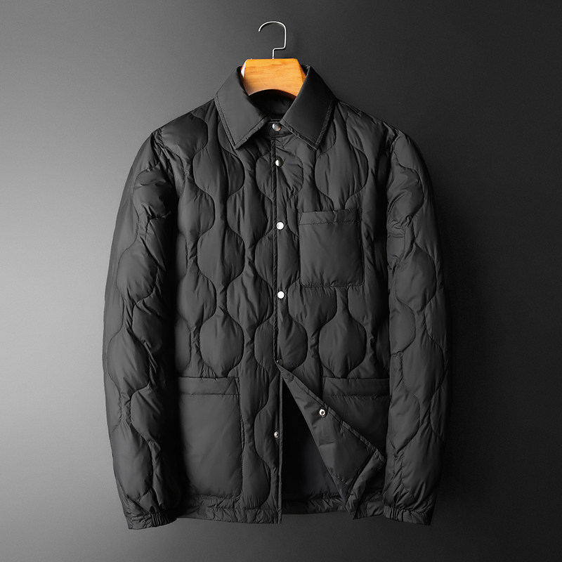 2024冬季新款男士90白鹅绒羽绒服鹅绒8891-P325 有视频偏大图片