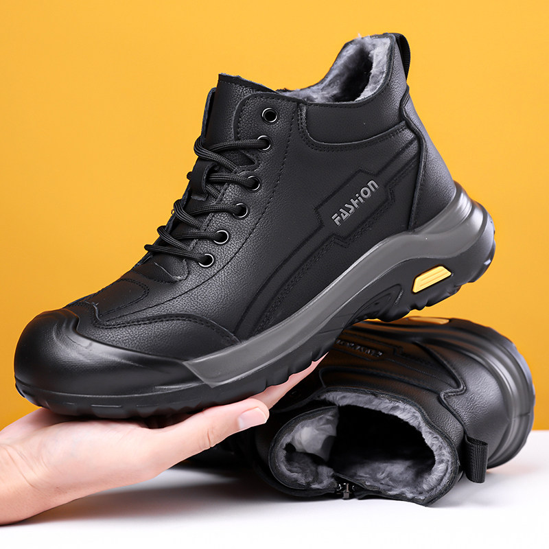 马丁靴男款2026新款登山大黄靴男工装靴红翼中帮男士高帮皮鞋靴子