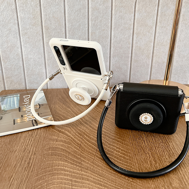 适用小米mix Flip2手机壳华为purax折叠屏P50pocket磁吸支架摩托罗拉razr60pro挂绳三星zflip7高级感OPPON3潮