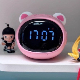 波比熊T9智能闹钟时间管家多功能启蒙熏教学习机磨耳朵AI语音对话