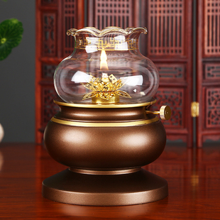 元通仏具、台湾仏陀オイルランプ、常光ランプ、真鍮オイルランプ、仏陀ランプ、家庭用液体バターランプ