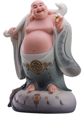 如意添福弥勒佛摆件站像大肚弥勒