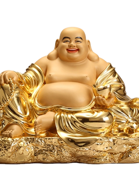 圆通供奉纯铜招财摆件大肚弥勒佛