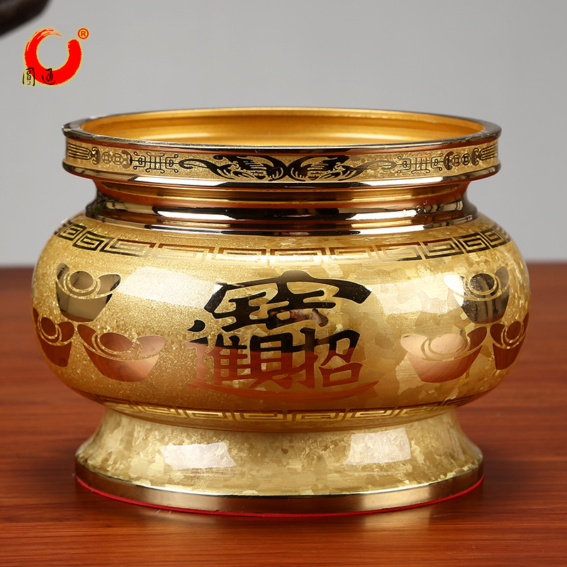 结晶铜香炉黄铜家用供奉