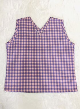 夏季纯棉女士背心薄款居家吊带梭织无弹水洗宽松休闲吸湿排汗上衣