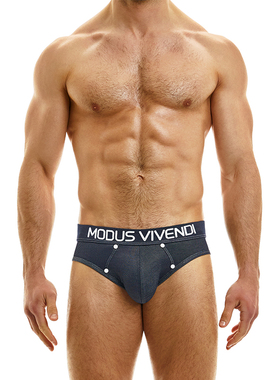 MODUS VIVENDI 立体囊袋柔软舒适性感低腰男士牛仔三角内裤05013