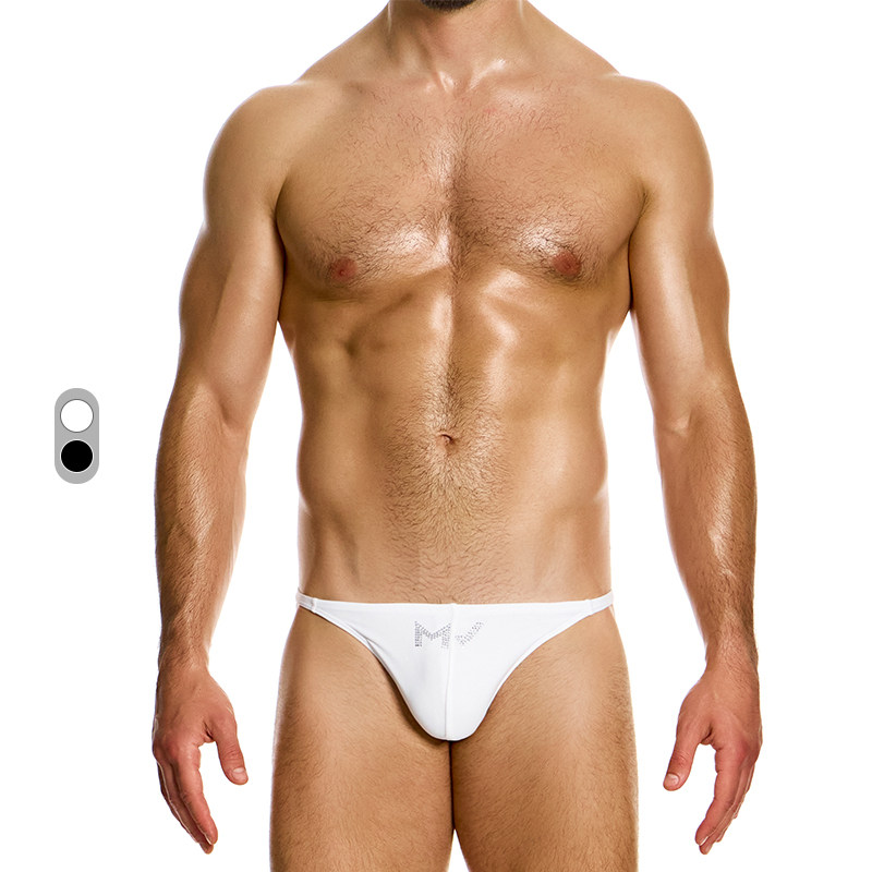 MV速干水晶奢华低腰性感丁字泳裤