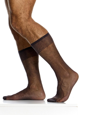 MODUS VIVENDI 绅士正装商务性感奢华吊带透明男士丝袜 XS2424