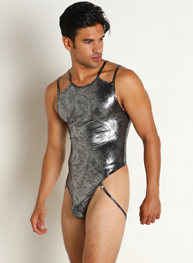 MANSTORE 性感低腰镂空男士连体双丁内裤 柔软舒适丝滑  2-12295