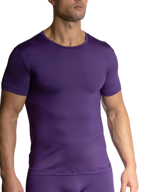 OLAF BENZ 亲肤贴身透气舒适柔软修身打底男士短袖T恤 1-09533