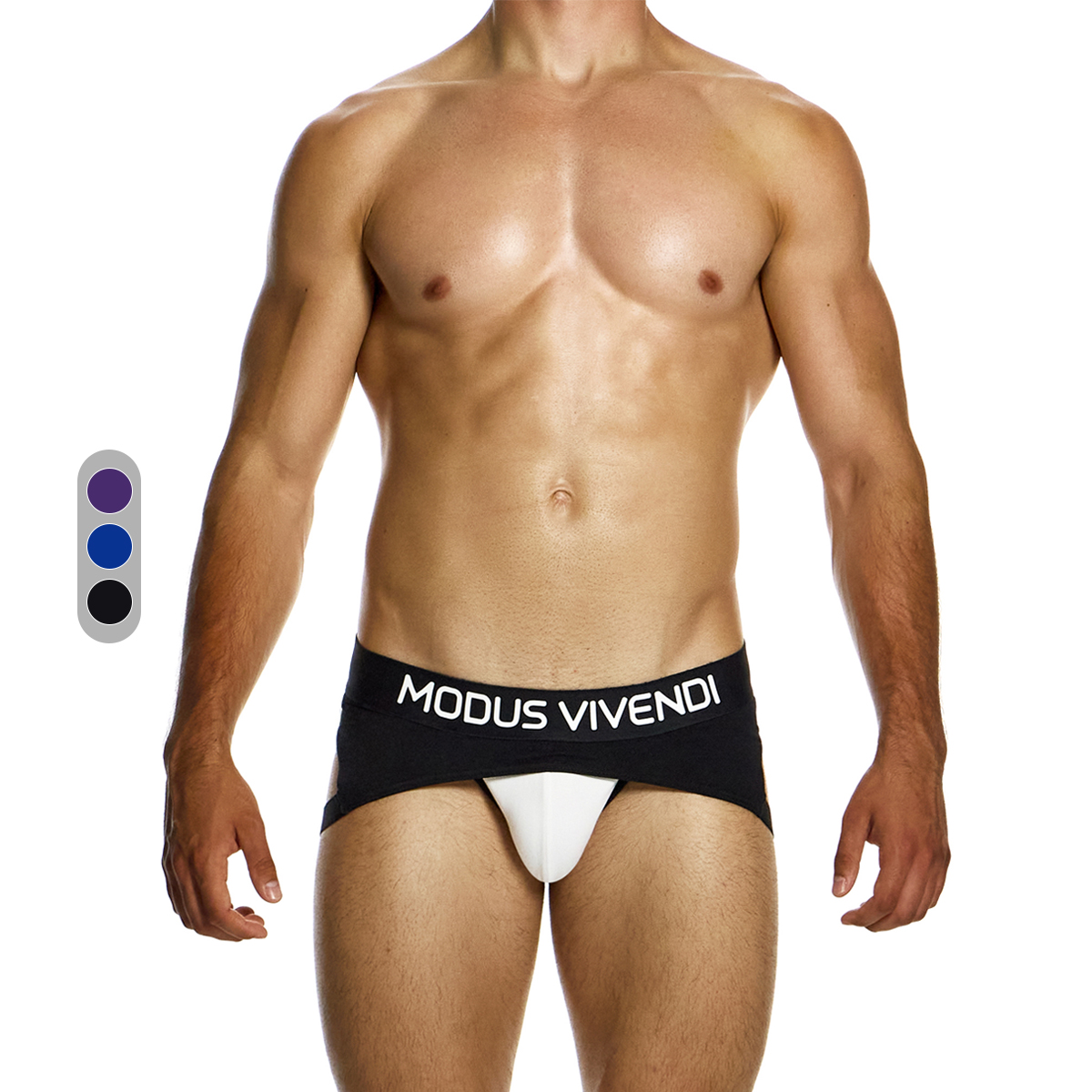 MV复古撞色柔软运动性感双丁内裤