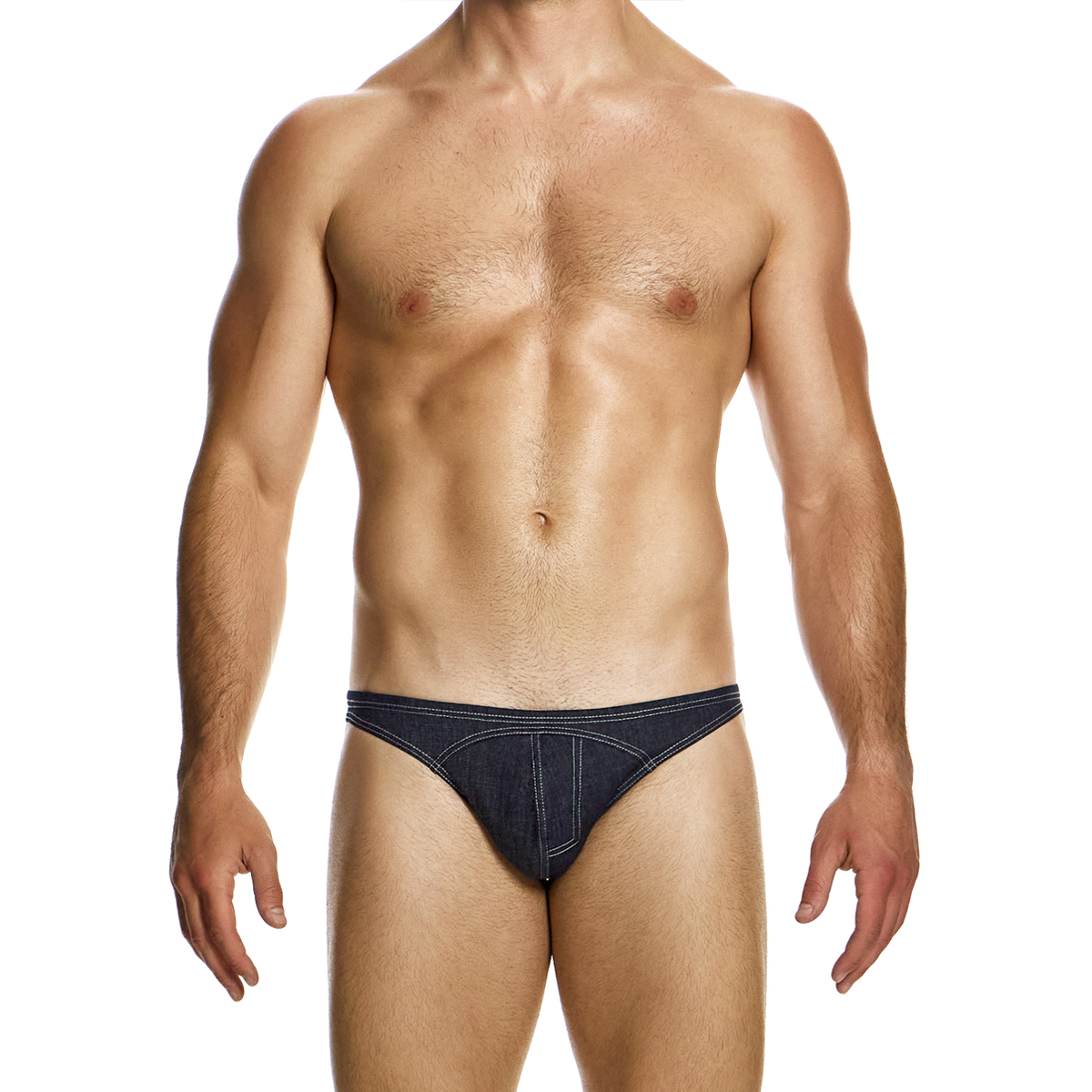 MV复古牛仔性感低腰三角内裤