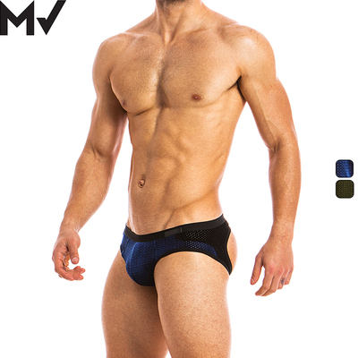 立体囊袋奢华风网眼提臀男士内裤