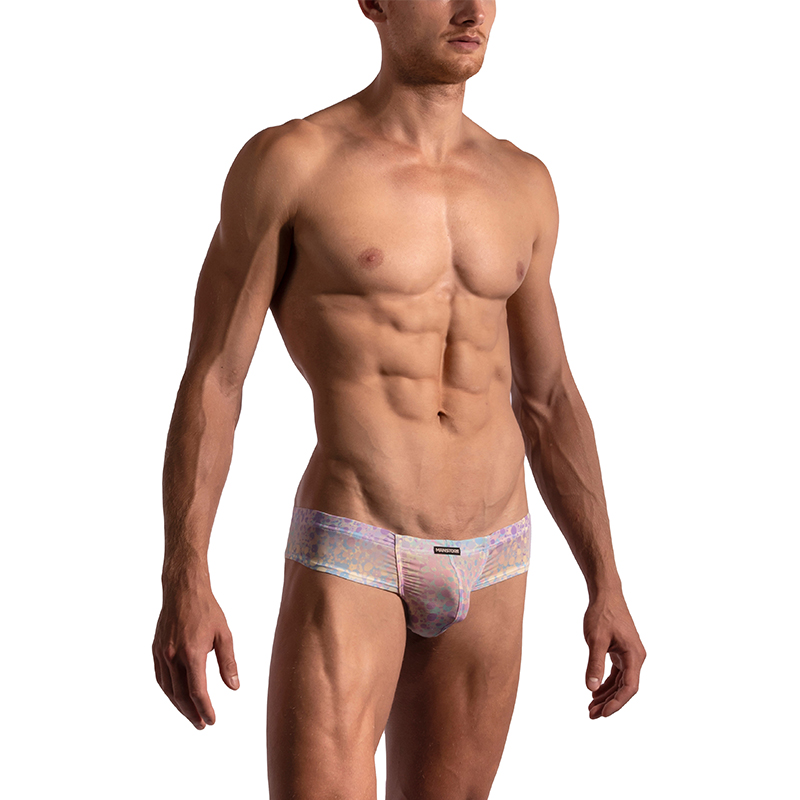 MANSTORE柔软粉彩印花男三角内裤