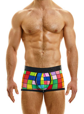 MODUS VIVENDI 立体囊袋彩色格子低腰柔软透气男士三角内裤08321