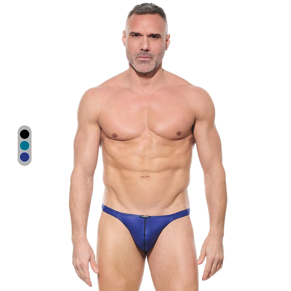 GREGG HOMME 复古闪耀罗纹男丁字裤 性感丝滑低腰透气运动 221004