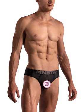 MANSTORE 立体囊袋性感柔软顺滑透视透薄男士双丁内裤2-11890