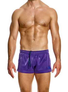 MODUS VIVENDI 复古闪耀网眼柔软舒适透气修身男士运动短裤21362