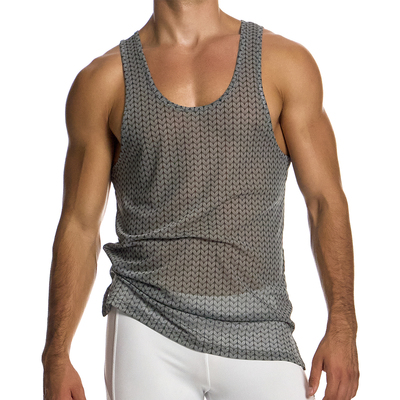 MODUSVIVENDI透视男士无袖背心