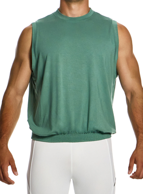 MODUS VIVENDI 复古竹纤维柔软性感修身健身跑步男士背心 13432