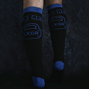 LOCKER GEAR 标志图案运动健身野狼中筒袜 LK1100