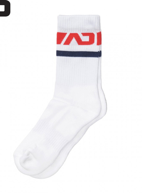 【现货】Addicted 棉透气对比色AD标志男士运动短袜AD521