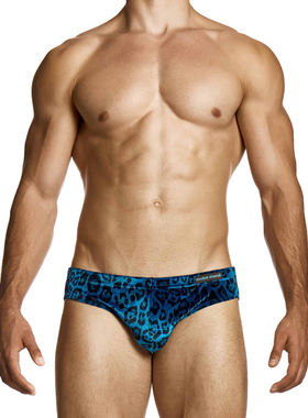 MODUS VIVENDI 天鹅绒豹纹三角内裤 立体囊袋透气低腰性感 26413