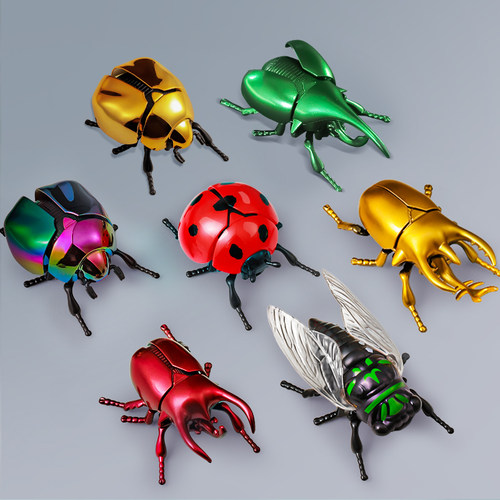 【超大个】发条爬行昆虫玩具模型