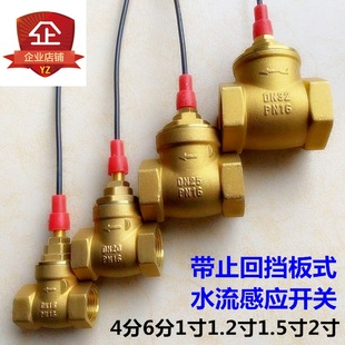 挡板止回阀4分6分1寸1.2寸1.5寸2寸2.5活塞式传感器水流感应开关
