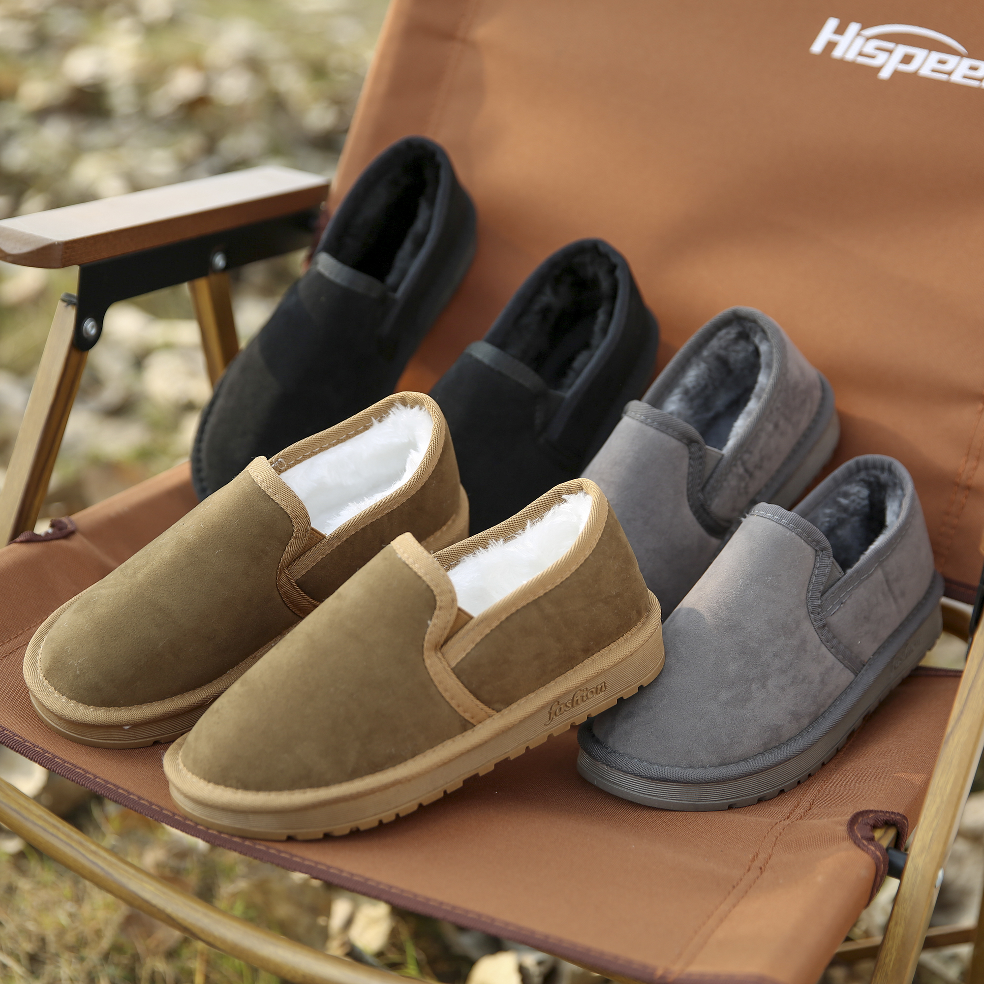 加厚仿皮毛一体保暖及裸雪地靴潮